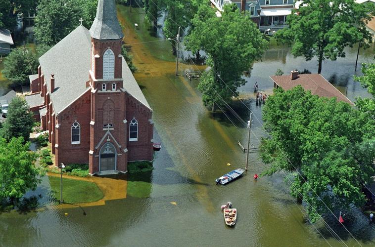 Portage des Sioux flooding, July 19, 1993