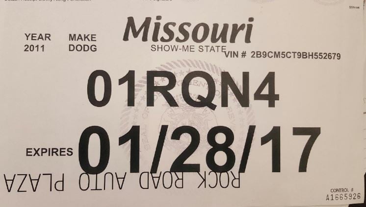 New Missouri Law Requires Drivers To Turn In Temporary License Tags New Missouri Law Requires Drivers To Turn In Temporary License Tags