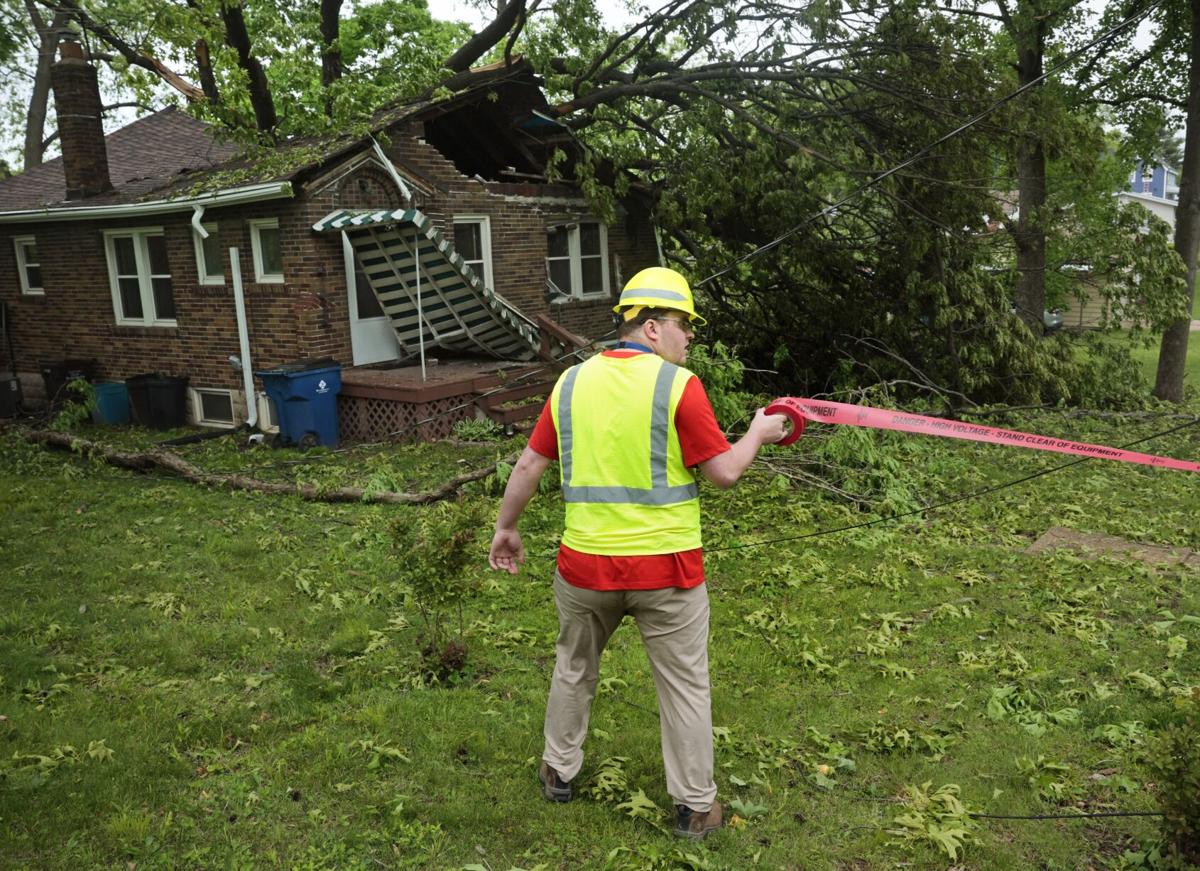 Storm leaves heavy damage, mostly from fallen trees in the area