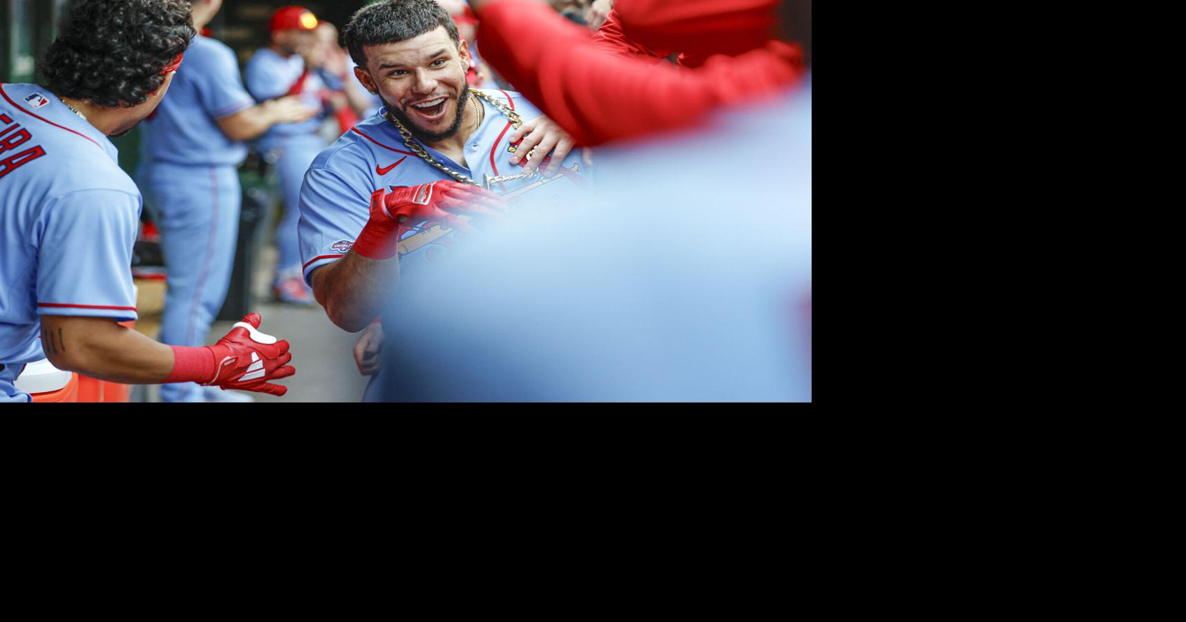 CARDINALS EXTRA Cooperstown calls for Joshua Baez's 3-homer debut cleats, which he borrowed from a teammate