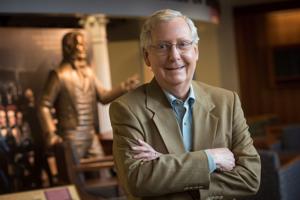 Senator Mitch McConnell says he was released from rehab center