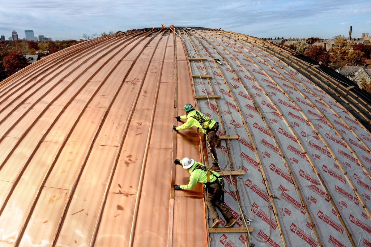 New roof on Missouri Historical Society Library and Research Center