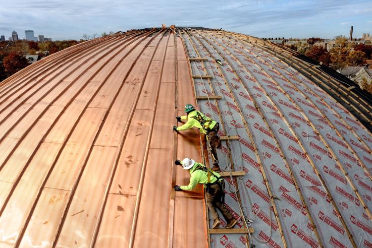 New roof on Missouri Historical Society Library and Research Center
