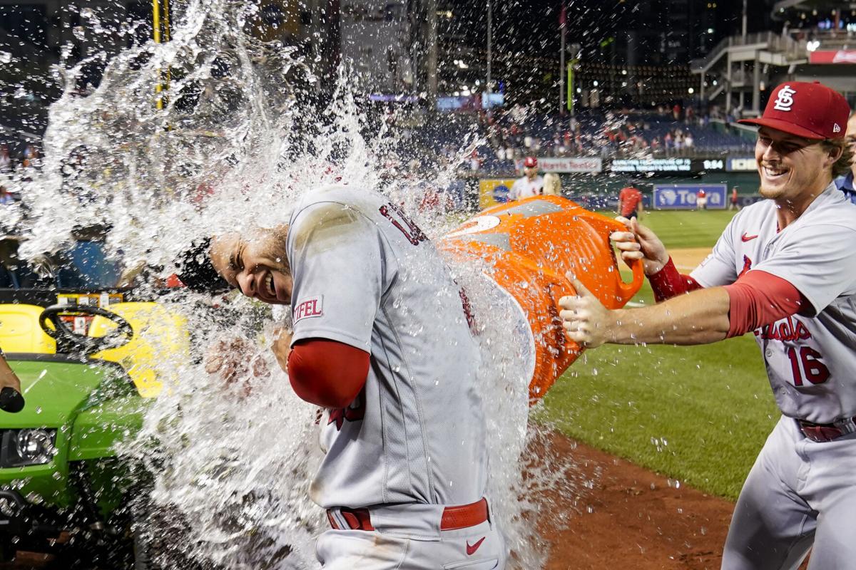 Trea Turner of Team USA is given a Gatorade bath during a post