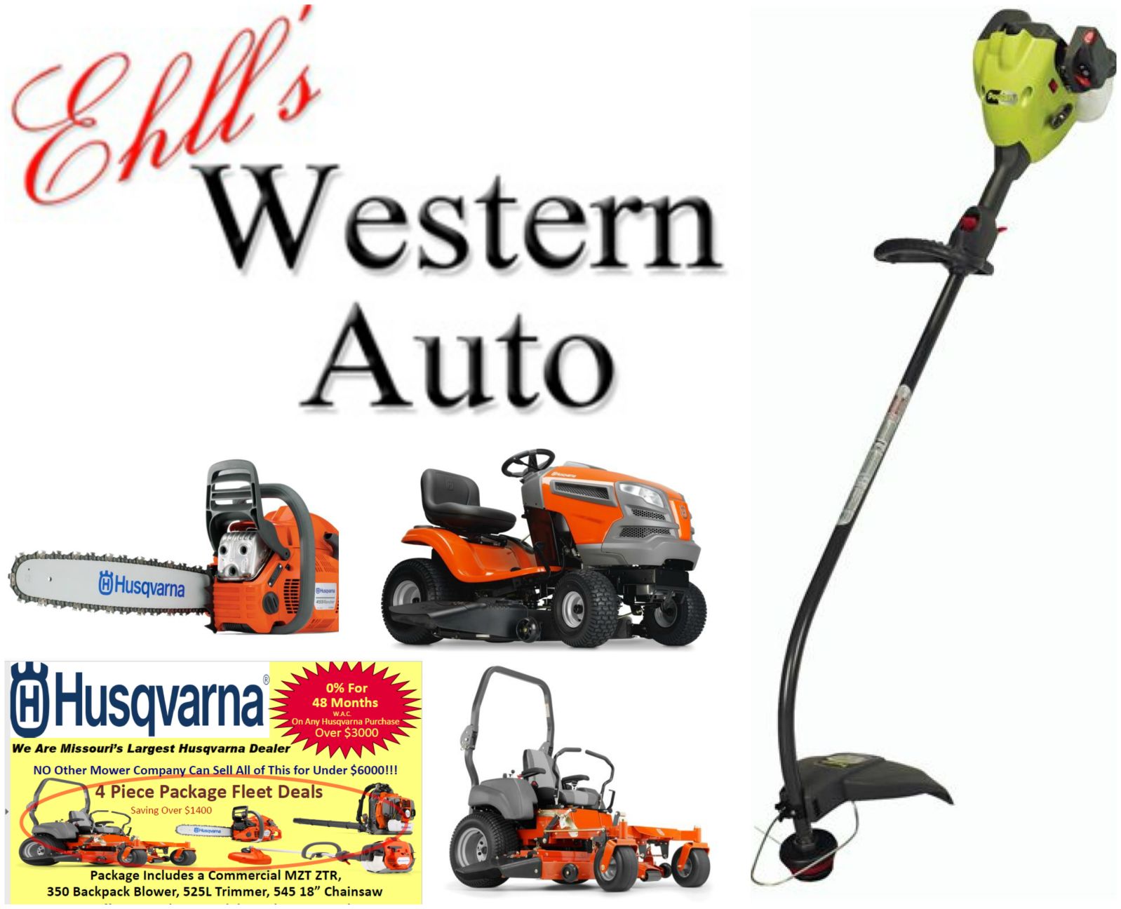 Ehll&#39;s Western Auto | lawn & garden equipment | lawn & garden supplies | Wentzville, MO ...