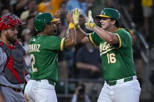 MLB: St. Louis Cardinals at Athletics