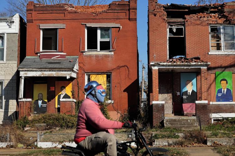 Tornado puts many of artist Chris Green’s Page Avenue portrait murals at risk