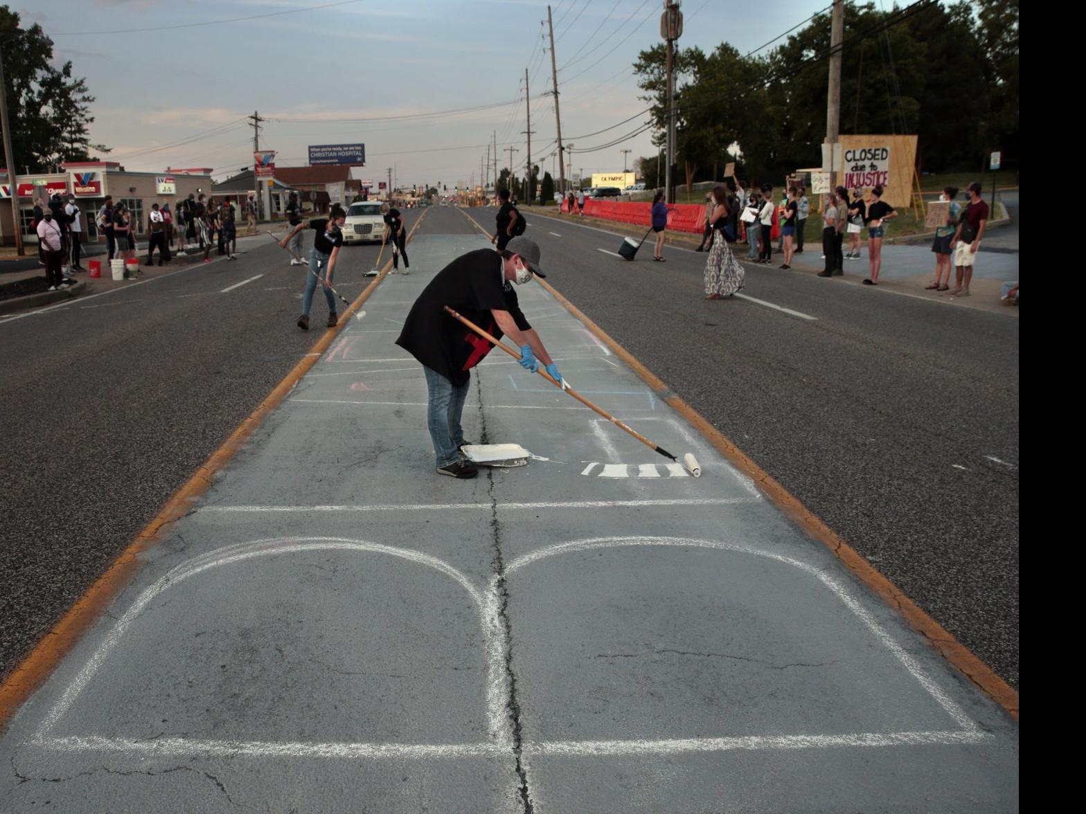 Two Arrested Outside Florissant Police Department Over Painting