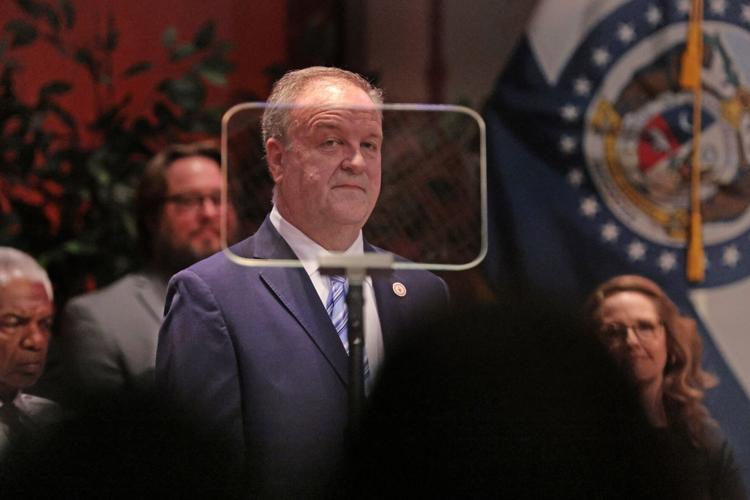St. Louis County Executive Sam Page praises his administration and their staff during the annual State of the County Address
