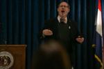 Doug Frank and Republican representatives speak at Missouri State Capitol