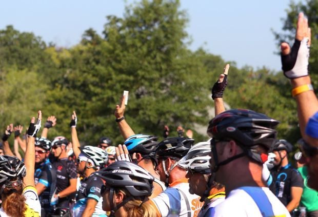 Cyclists rally in Sunset Hills