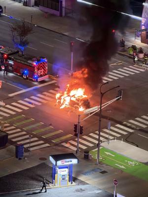 Car fire after shooting in downtown St. Louis