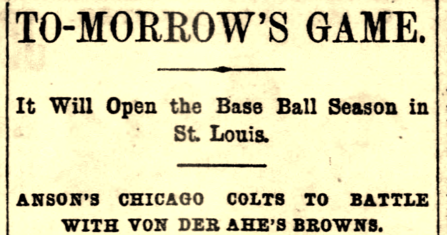 Today in 1892: The Cardinals franchise played its first game - Vimarsana News