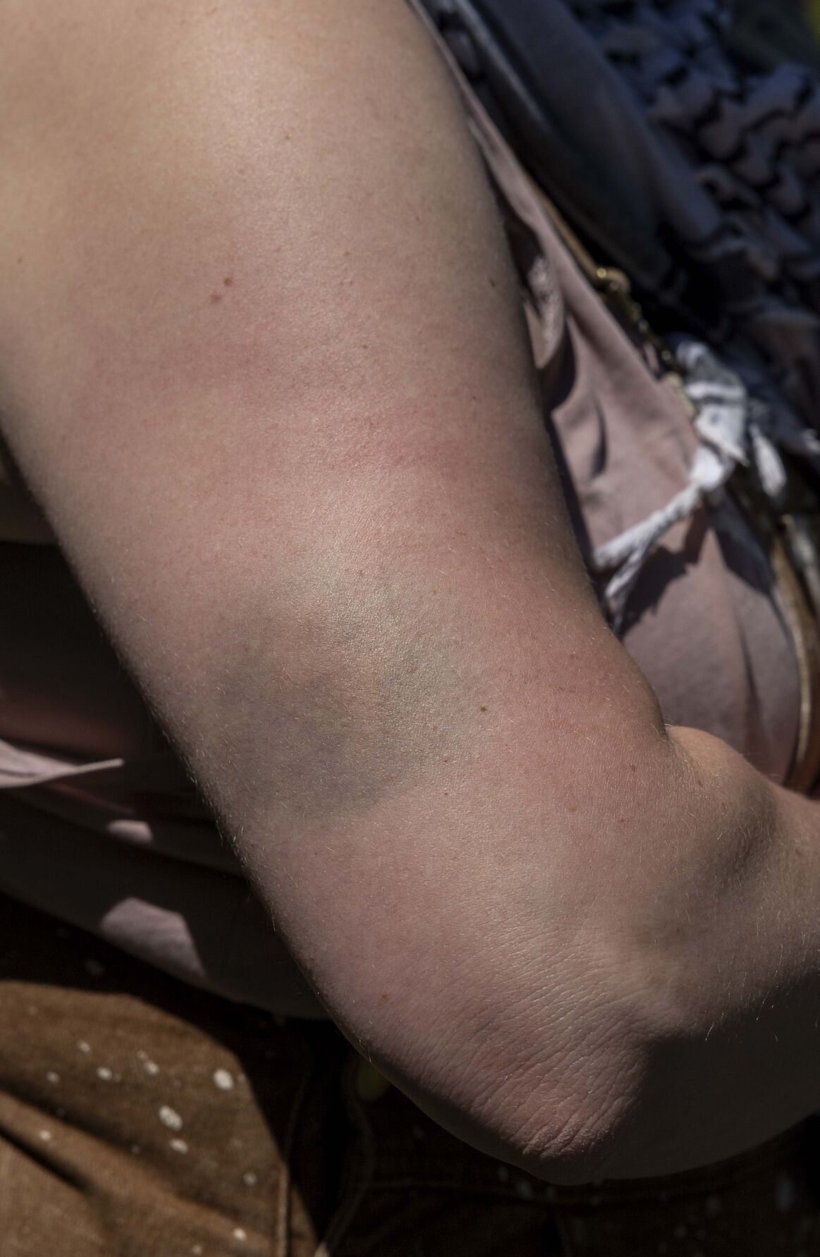 Press conference after Palestine protest arrests at Washington University