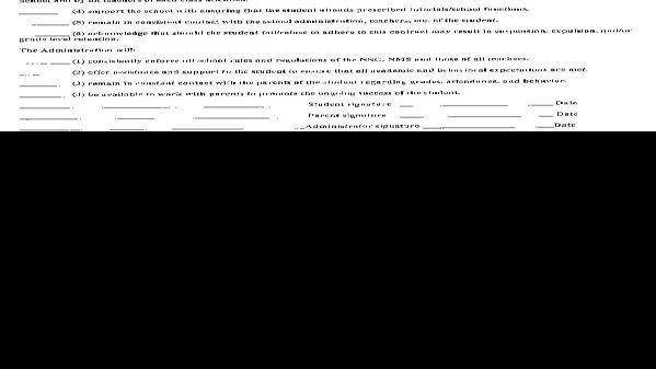 Behavior and Academic Contract | | stltoday.com