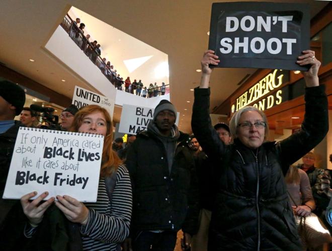 Protesters target Galleria