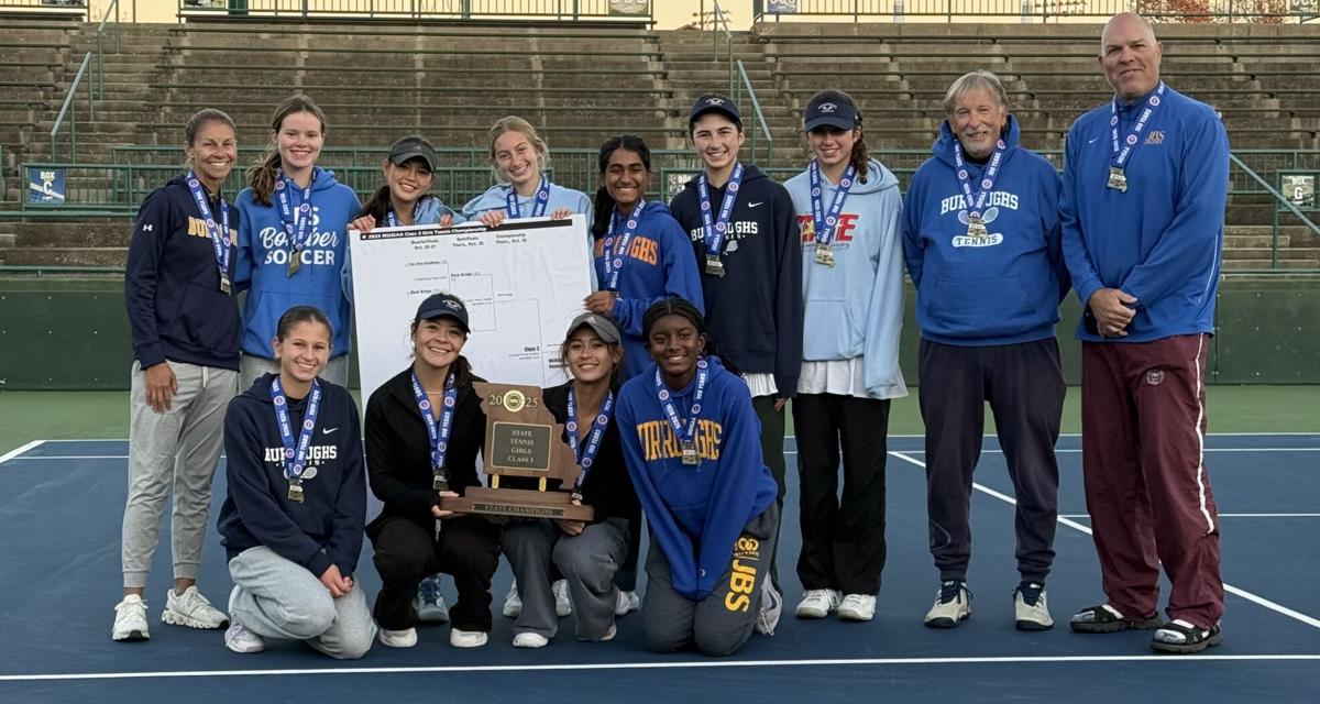 2025 John Burroughs girls team tennis state champions