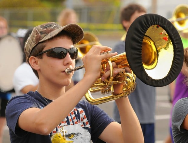 high school marching band practice