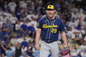 BASEBALL-MLB-LAD-MIL/