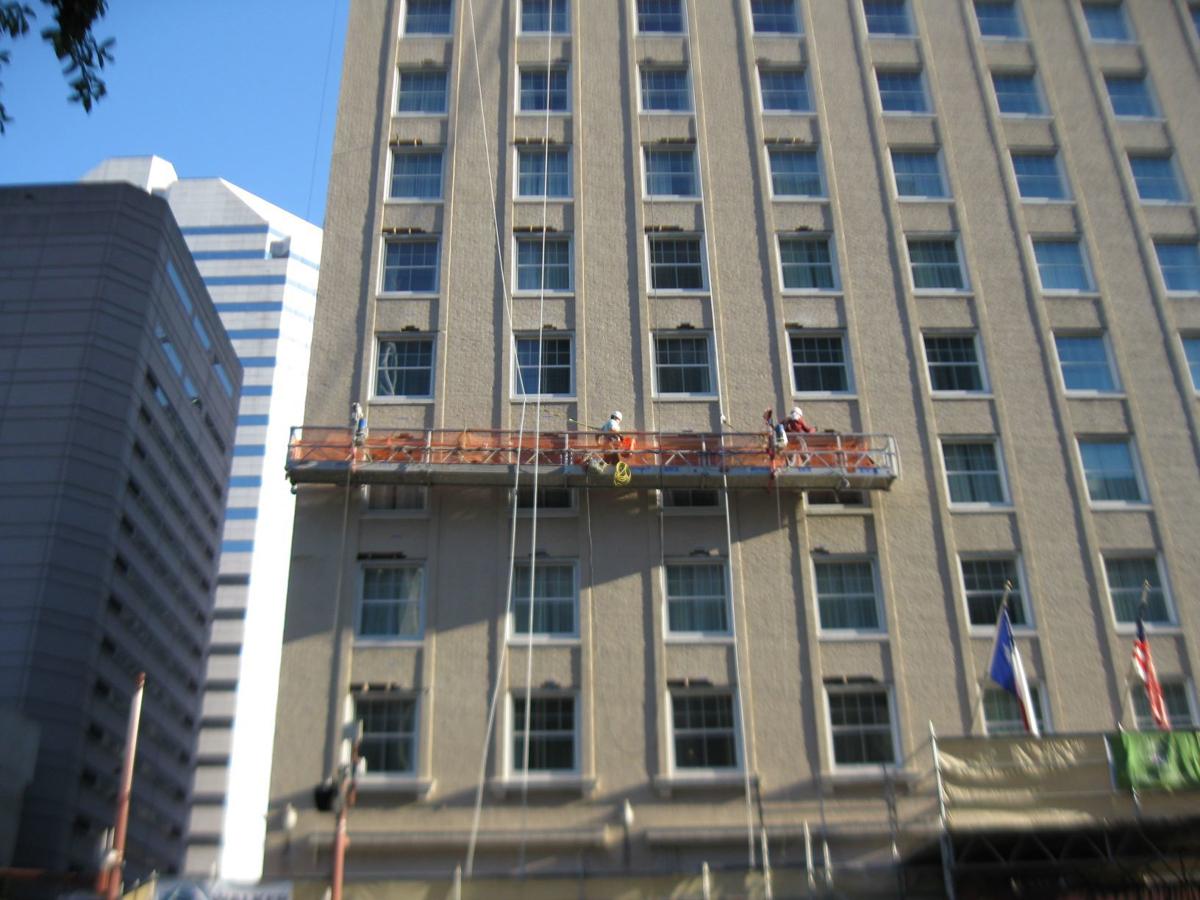 The Lancaster Hotel facade restoration