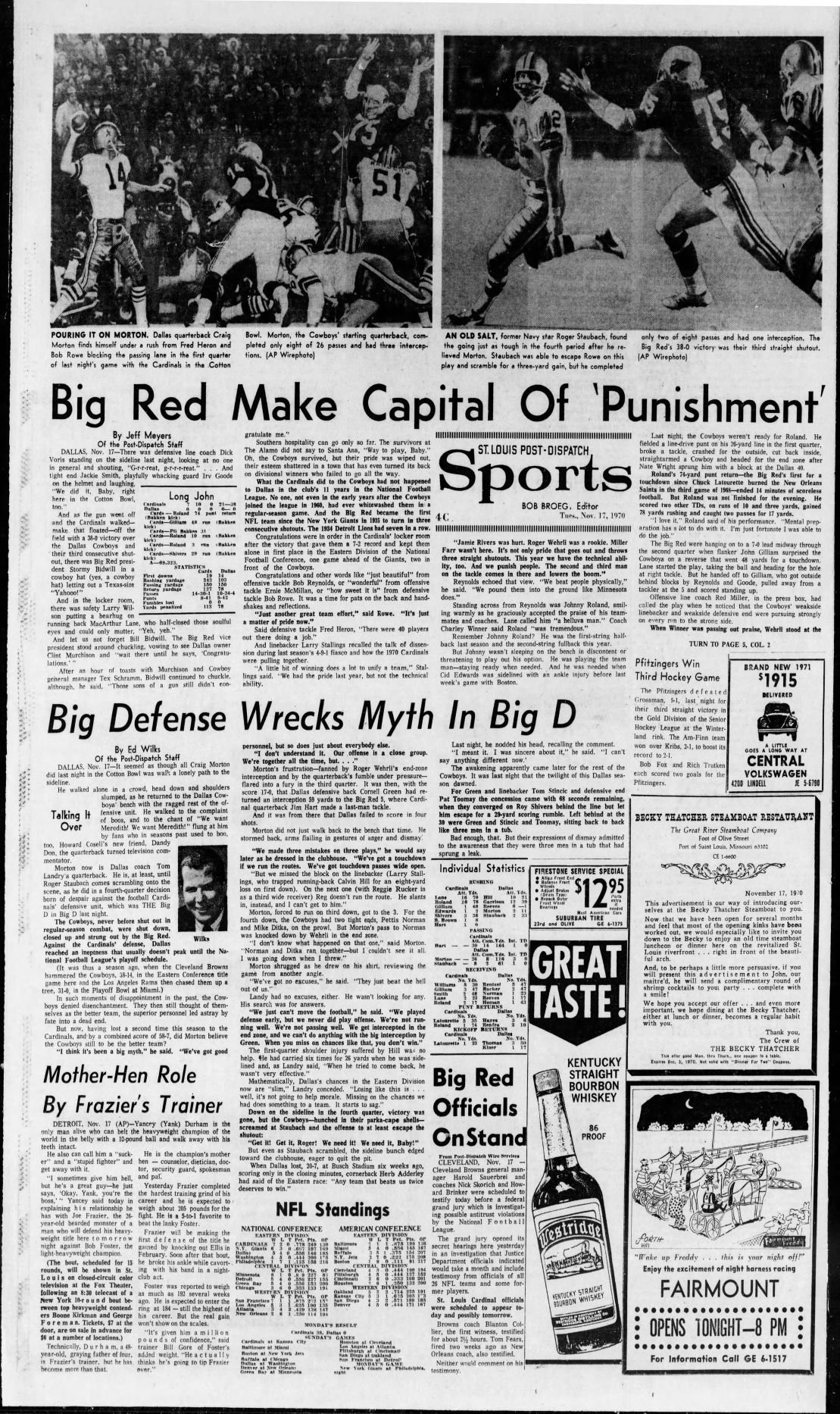 1970 st louis cardinals football