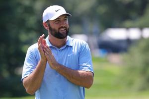 Practice is underway for the BMW Championship at Bellerive Country Club in Town and Country