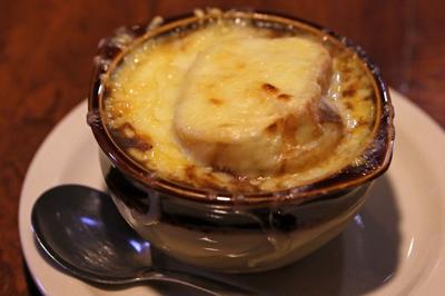 French Onion Au Gratin Soup at Balducci’s Restaurant