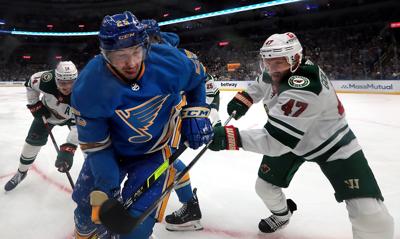 Blues look for playoff berth against Minnesota