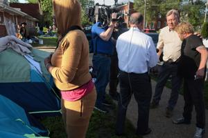 Remaining tenants forced out, again, after camping on condemned property