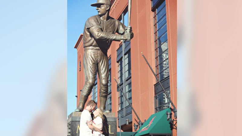 Stan Musial Statue, 700 Clark St, St Louis, MO, Historical Places