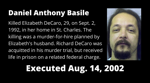 Executed Aug. 14, 2002: Daniel Anthony Basile