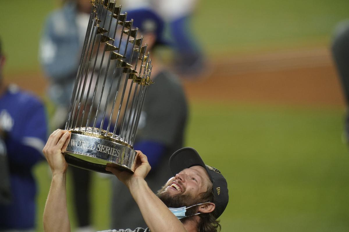 LOS ANGELES DODGERS 2020 WORLD SERIES CHAMPS TROPHY WOOD SIGN