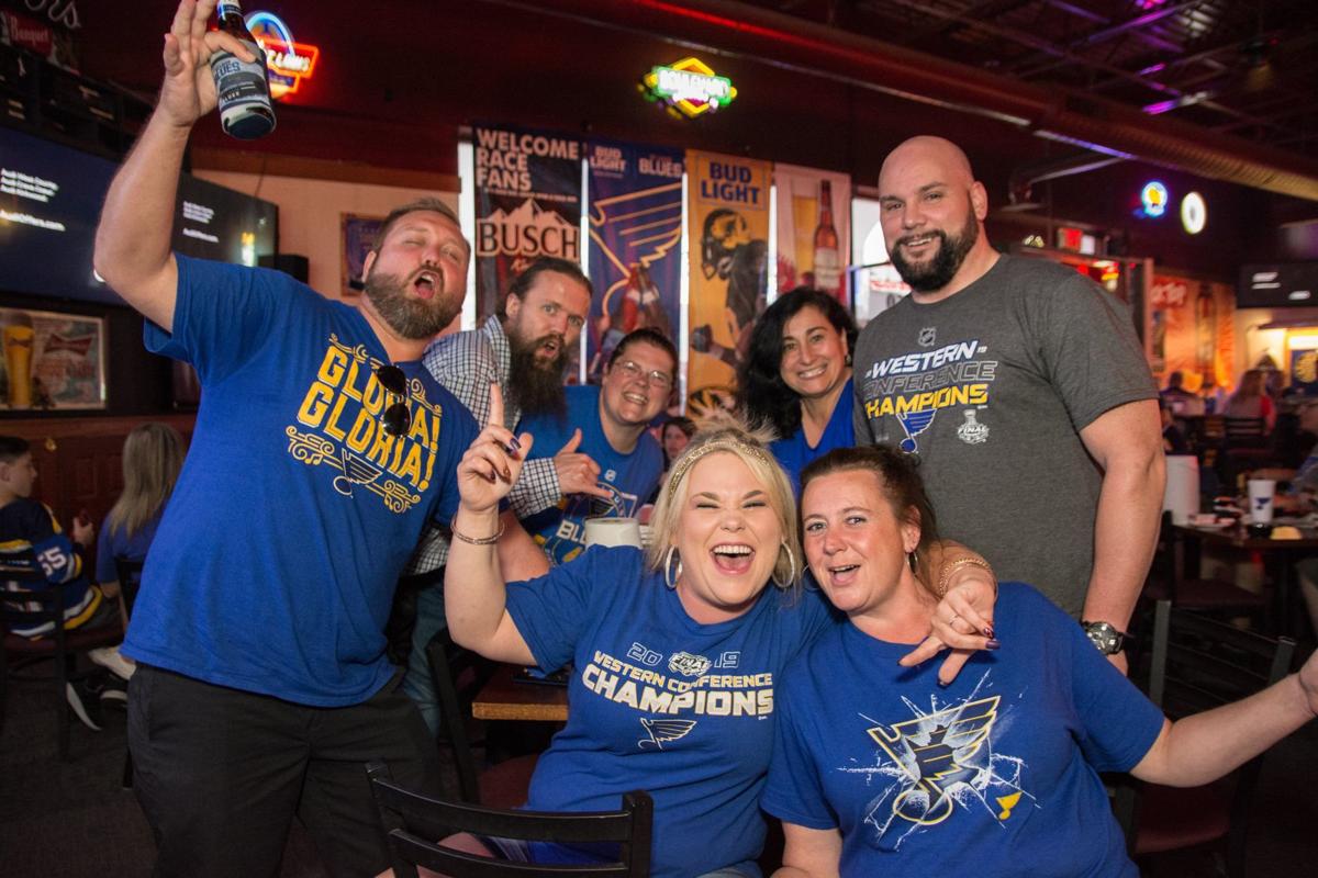 Blues Fans at Hotshots Fenton during Stanley Cup Final Game 5