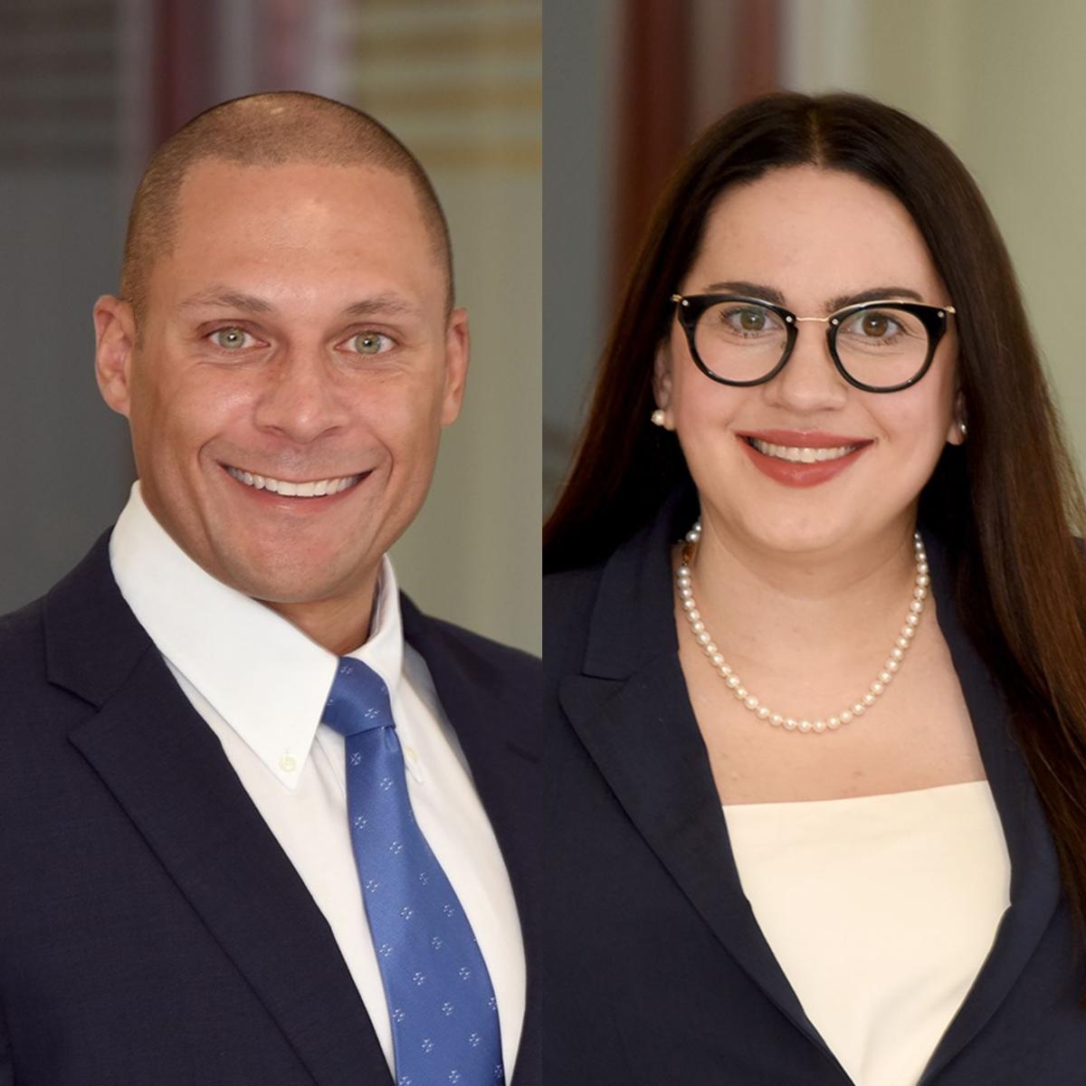 Tony Westbrooks, left, and Nina L. Windsor
