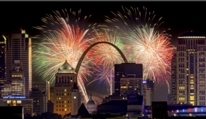 Video: Fireworks over St. Louis skyline and Arch