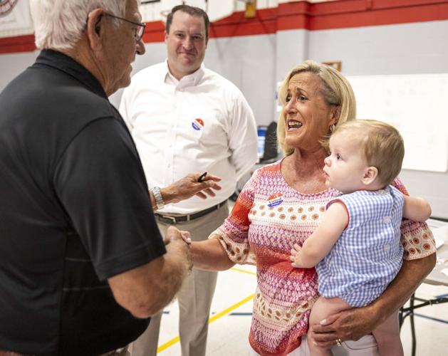 Ann Wagner places her votes for Missouri's primary elections