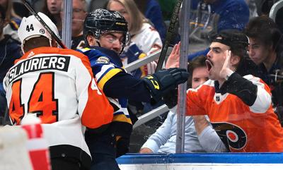 Blues host Flyers