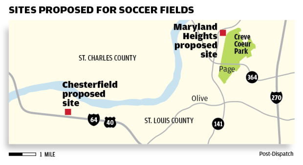 Soccer Fields locator map