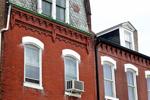 Fancy brickwork on old buildings
