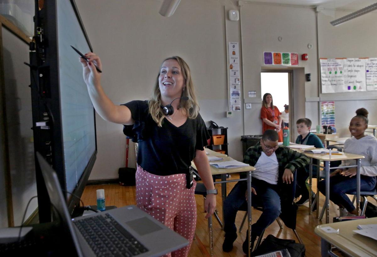 Virtual teaching at Momentum Academy