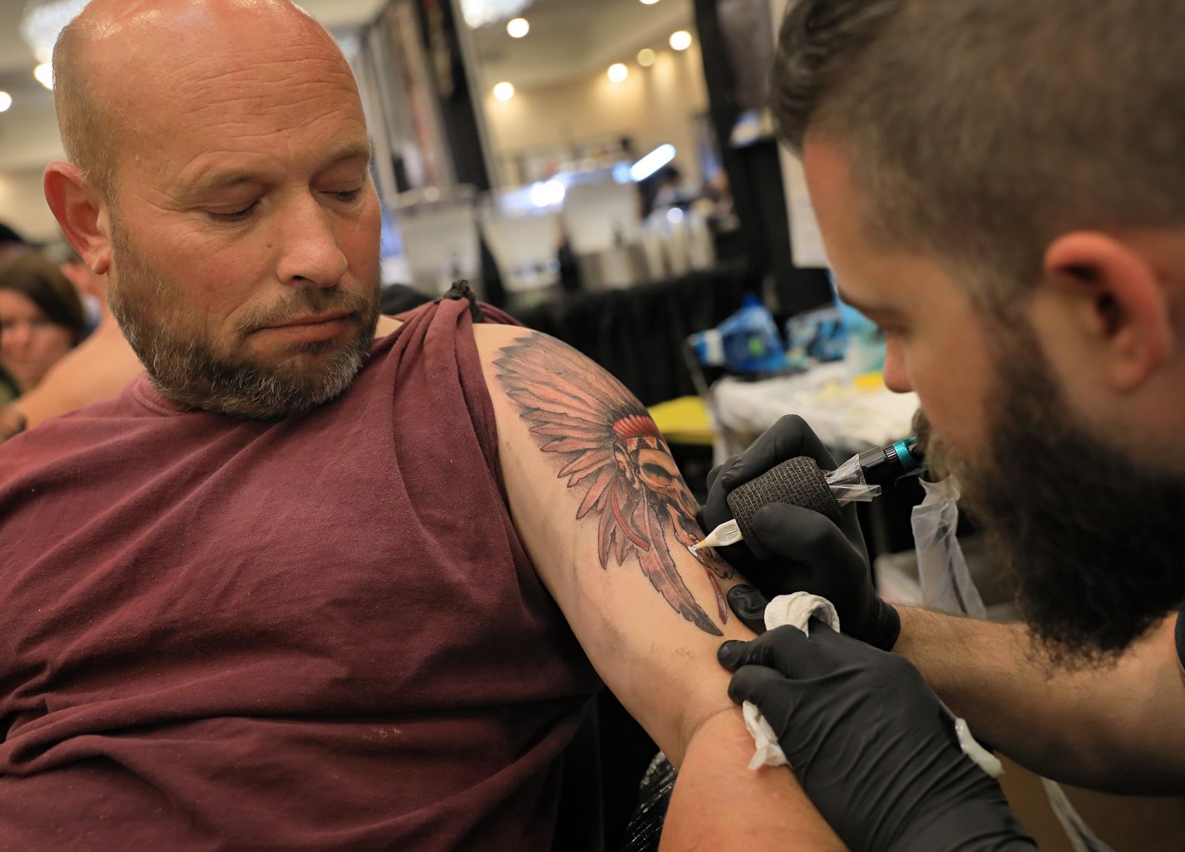 Tattoo artists and ink enthusiasts gather in St Louis for annual convention