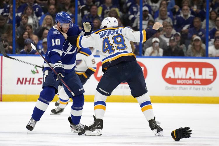 St. Louis Blues Erupt For Three Goals In 75 Seconds Against Lightning 