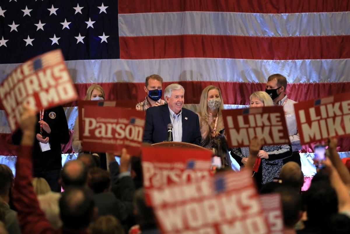Missouri Gov. Mike Parson 2020 election night