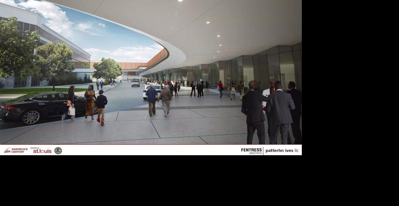 Redesigned convention center on Ninth Street