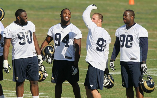 WATCH: Free agent DE Adam Carriker lifts a whole bunch of weight