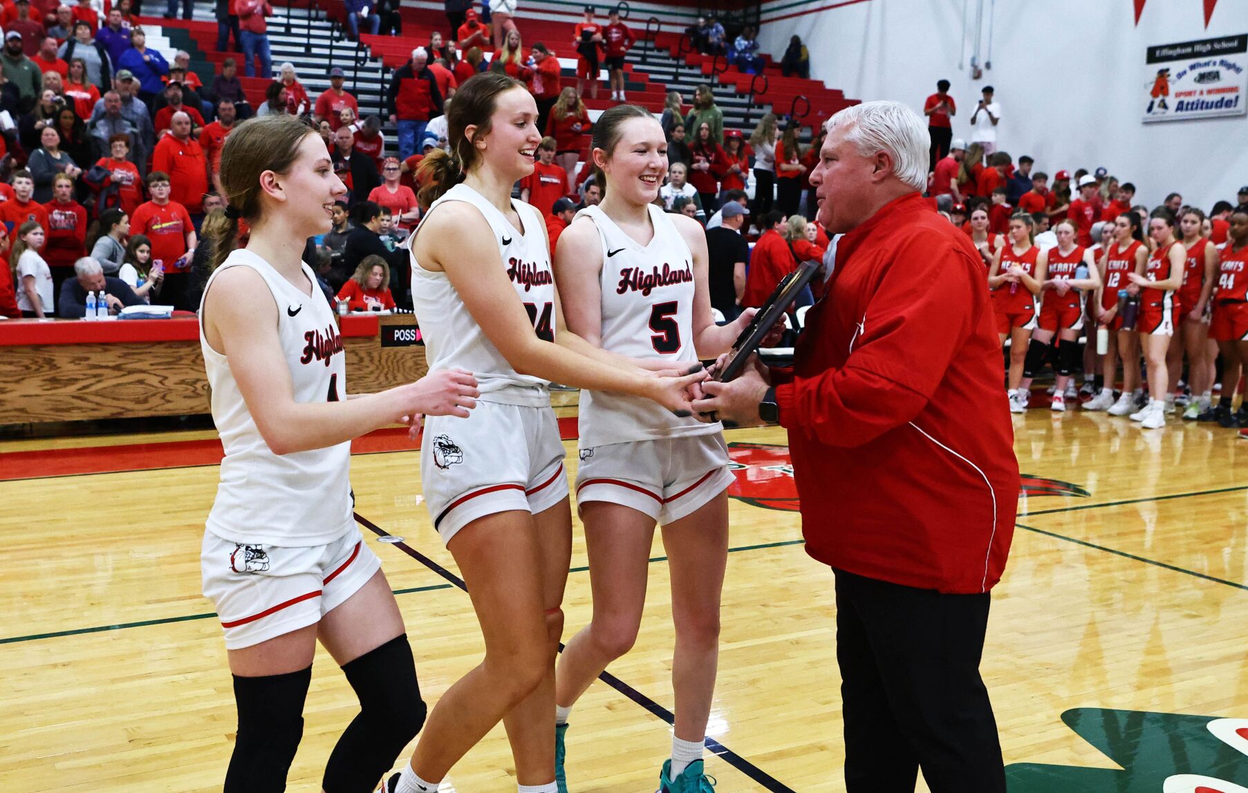 Highland High Girls Basketball Triumphs with Team Effort in Sectional Crown Victory