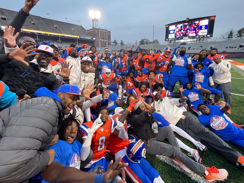 Class 6A football state championship East St. Louis 57, Crystal Lake