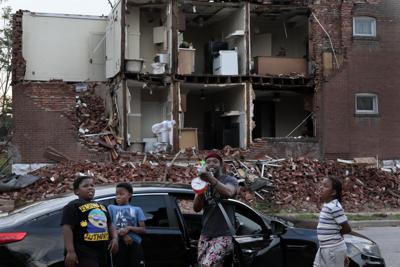Tornado damaged buildings continue to deteriorate