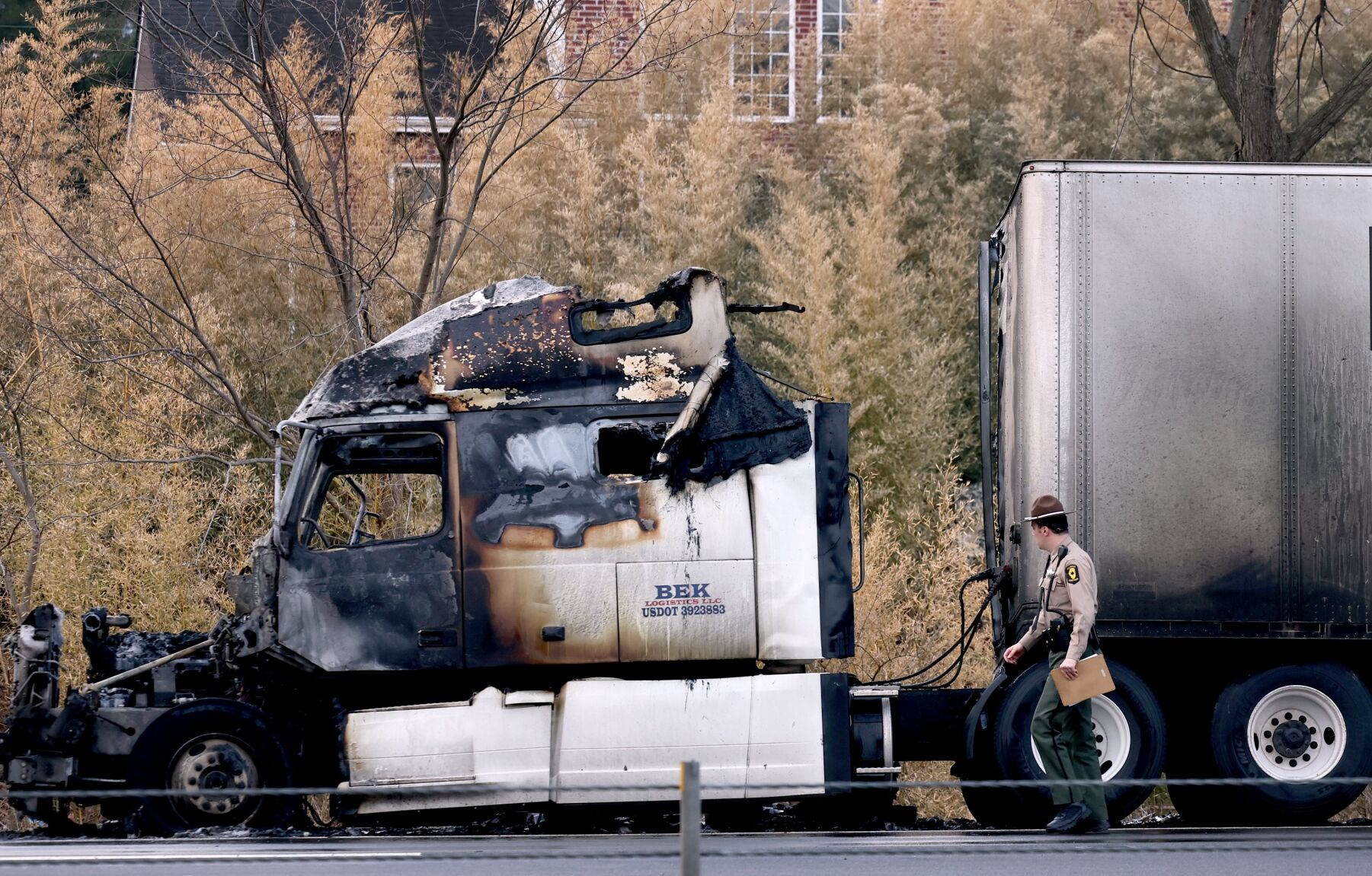 Tractor-trailer Catches Fire After Crash On I-55 In Collinsville