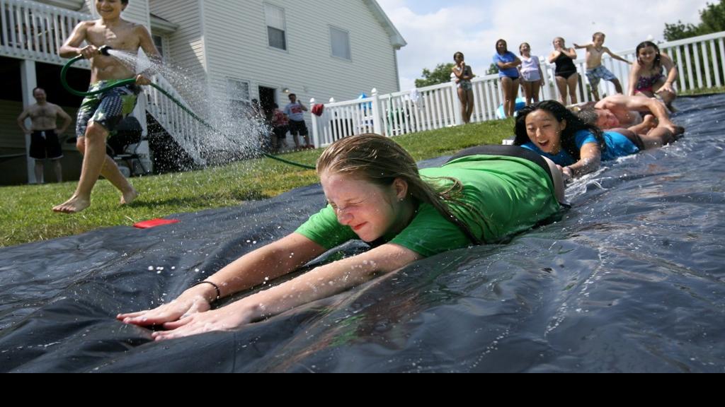 homemade slip n slide